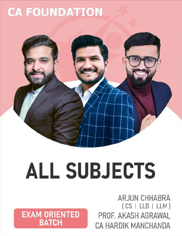 CS Arjun Chhabra, Prof. Akash Agarwal, CA Hardik Manchanda