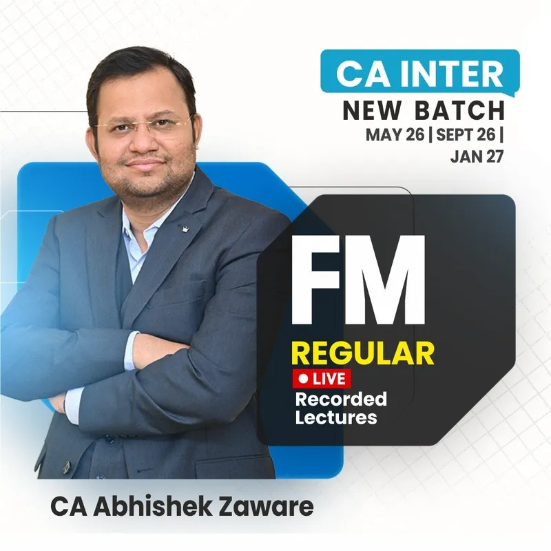 CA Inter FM Recorded Batch By CA Abhishek Zaware_Sept26Jan27 Onwards