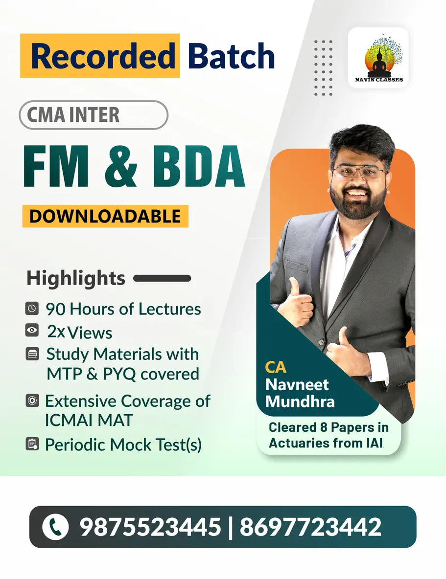 CMA Inter FM & BDA (N.M.)
