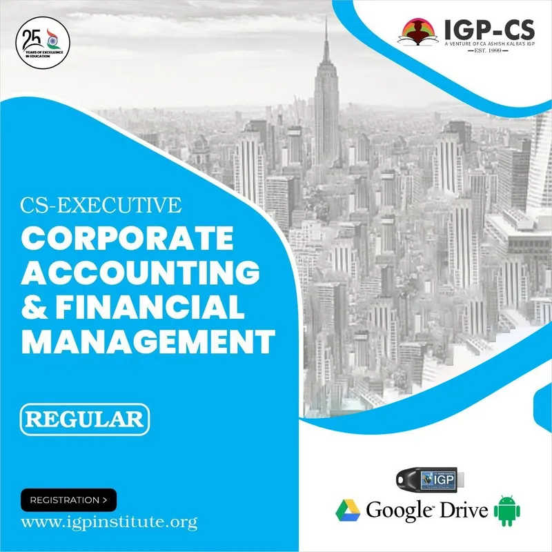 Corporate Accounting and Financial Management