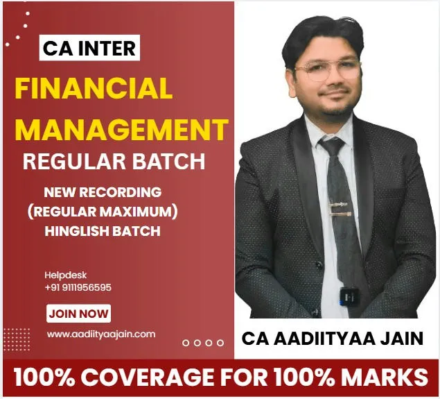 CA Inter Financial Management by CA Aaditya Jain