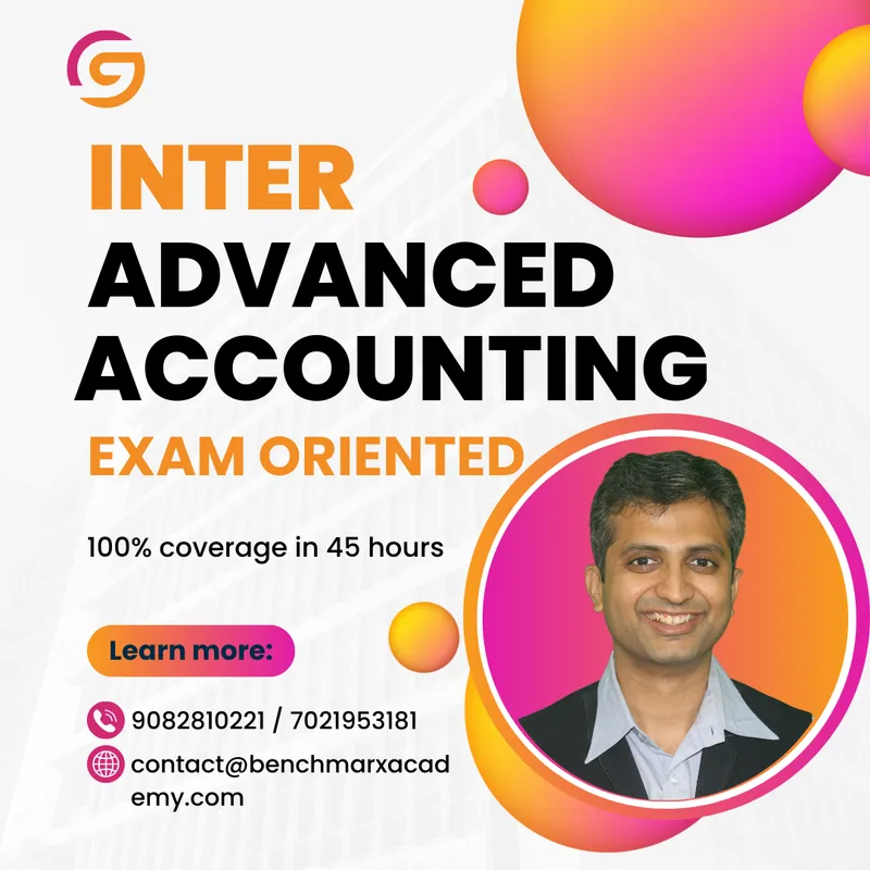 CA Inter Advanced Accounting by CA Bhavik Chokshi