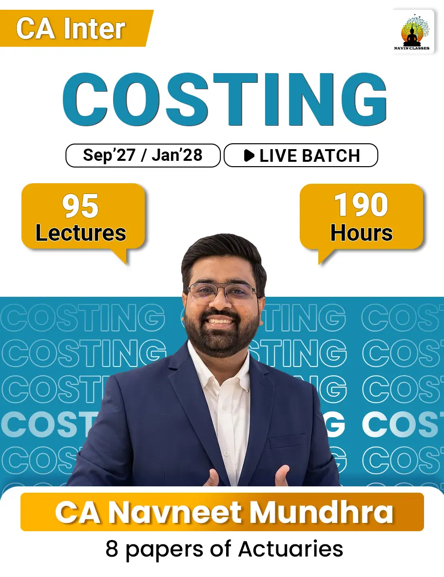 CA Inter Costing Live Batch - Sep'27