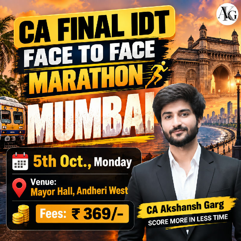 CA Final Indirect Tax Laws by CA Akshansh Garg