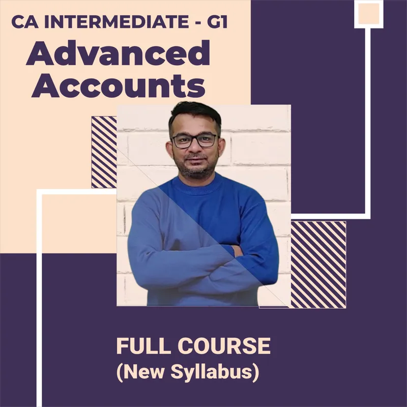 CA INTER - GR 1 - ADVANCED ACCOUNTING (NEW SYLLABUS) FULL COURSE