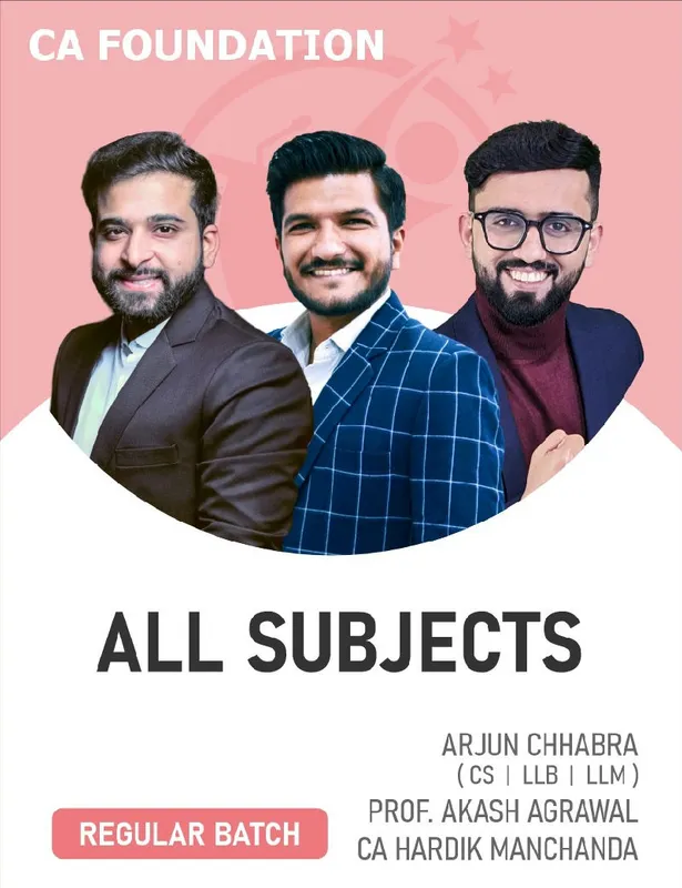 CA Foundation All Subjects Combo (Regular Batch) For Jan 27 & May 27 Exams