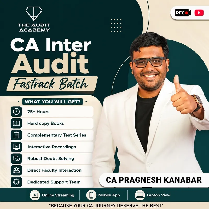 CA Inter Audit New Lectures Fastrack Course