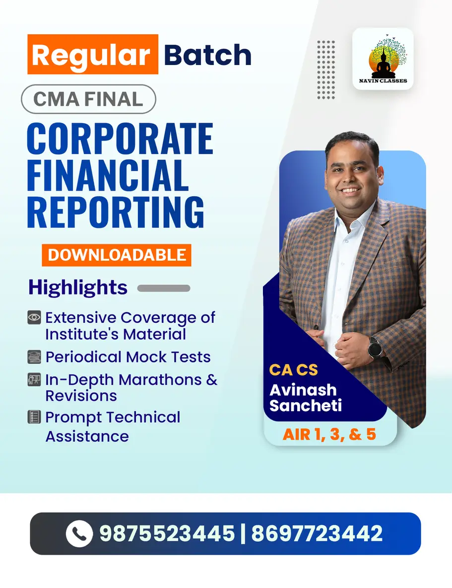 CMA Final Corporate Financial Reporting