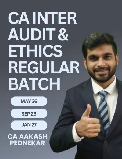 CA Inter Auditing and Ethics by CA Aakash Pednekar