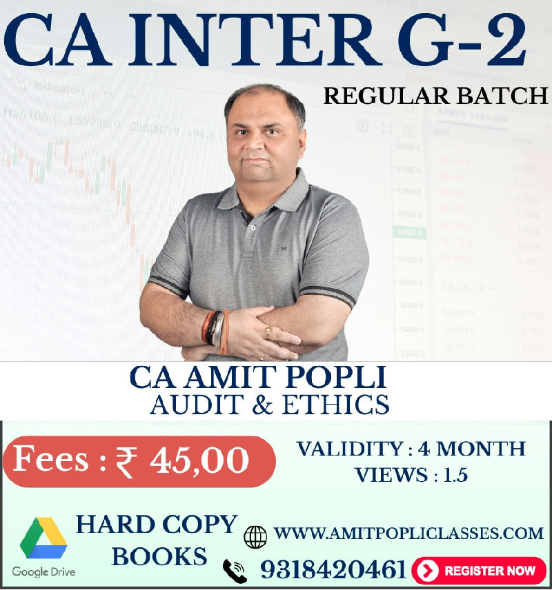 CA Inter G-II-Audit & Ethics [Regular SPECIAL-Batch] Jan'27 & onwards