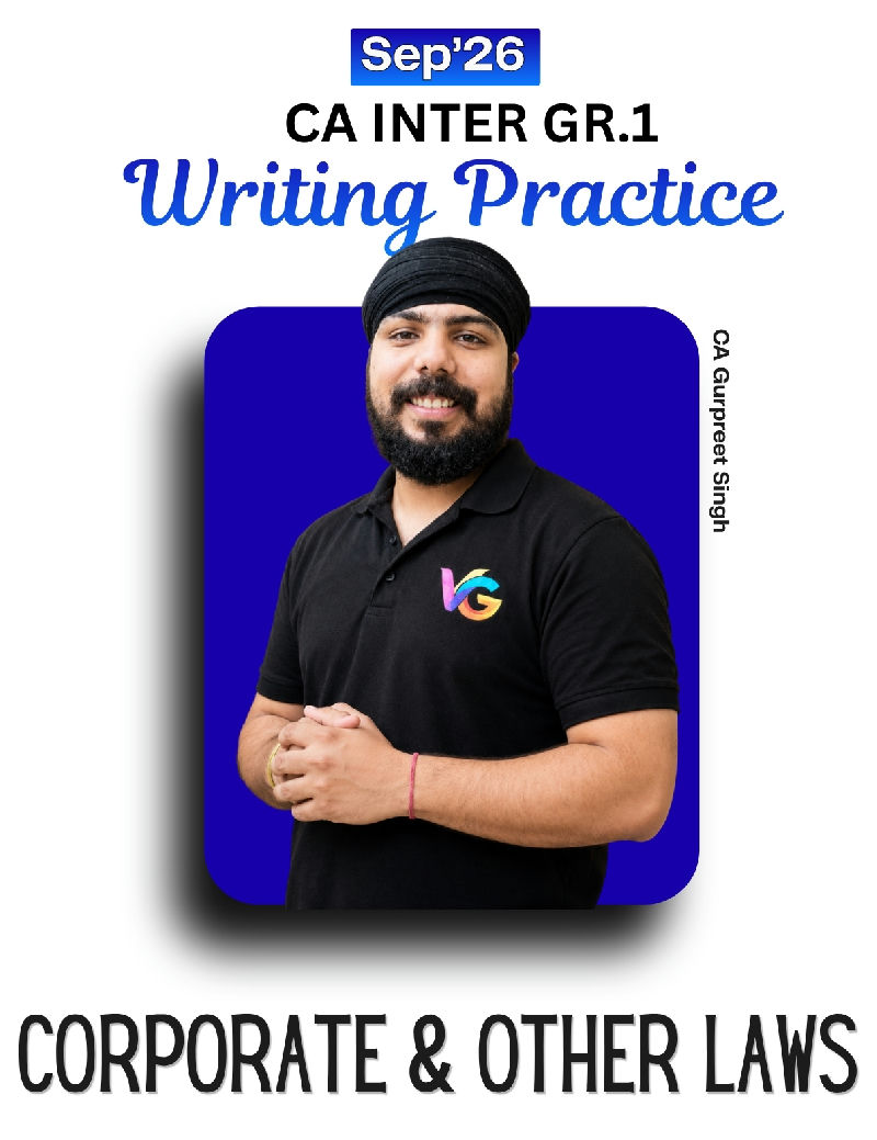 CA Intermediate Corporate and Other Laws - Writing Practice - Sep'26