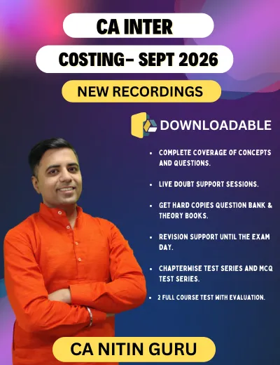 CA Inter Cost and Management Accounting by CA Nitin Guru