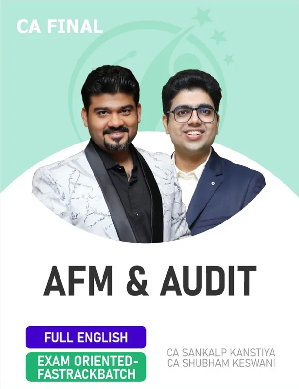 CA Final AFM & Audit (Exam Oriented-Fastrack) Combo For Nov 26 Exams - Full English