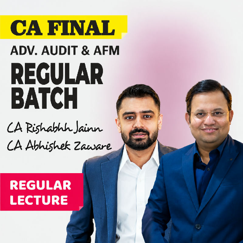 CA Final AFM & Audit Combo Lectures By CA Abhishek Zaware & CA Rishabhh Jainn