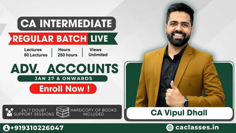 CA Inter Advanced Accounting by CA Vipul Dhall