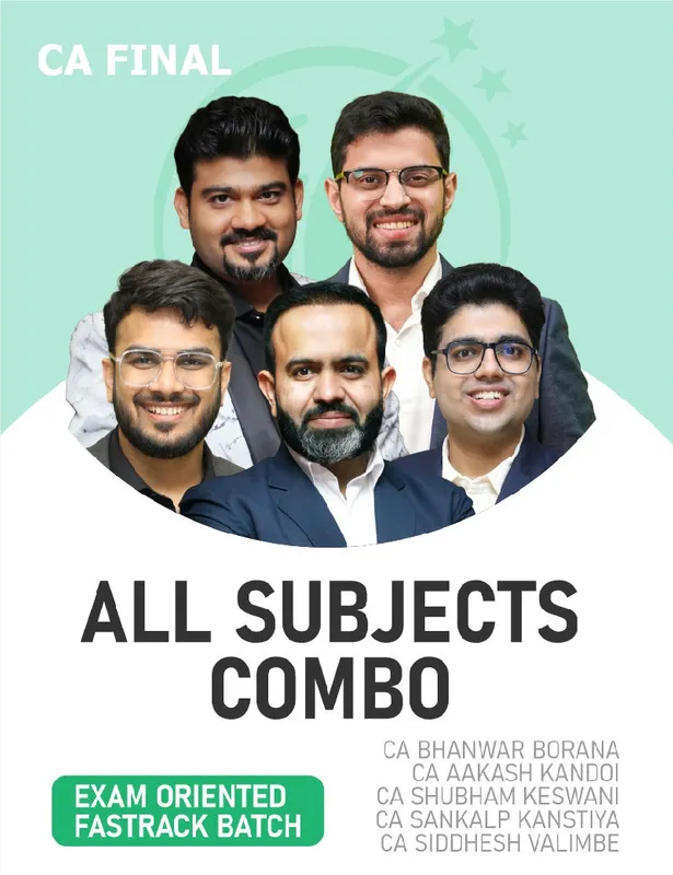CA Final All Subjects Combo (Exam Oriented - Fastrack Batch) For Nov 26 Exams