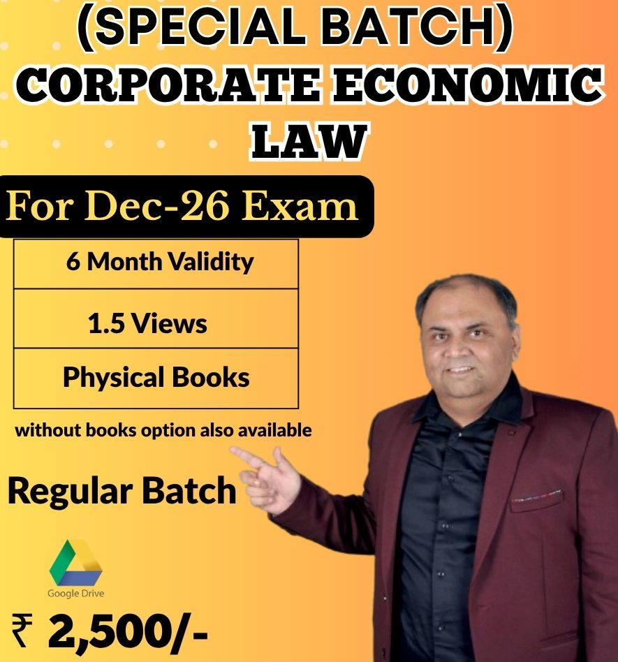 CMA Final Corporate Economic Law (Regular Special Batch)