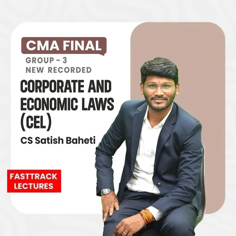 CMA Final Law Fastrack Lectures By CS Satish Baheti