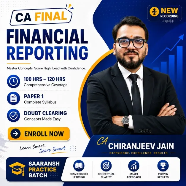 CA Final Financial Reporting by CA Chiranjeev Jain