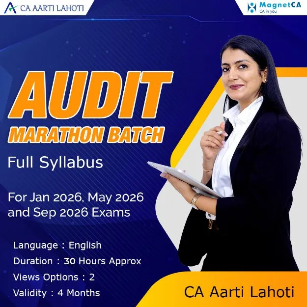 CA Final Audit Marathon Full Syllabus ( English Recording ) by CA Aarti Lahoti