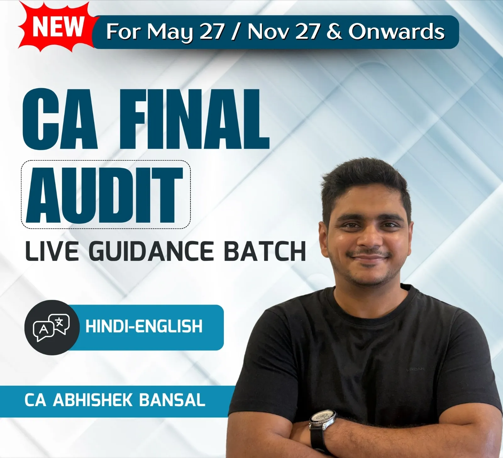 CA Final Audit Hindi Live Regular Guidance Batch For May 27 Nov 2027 Onwards