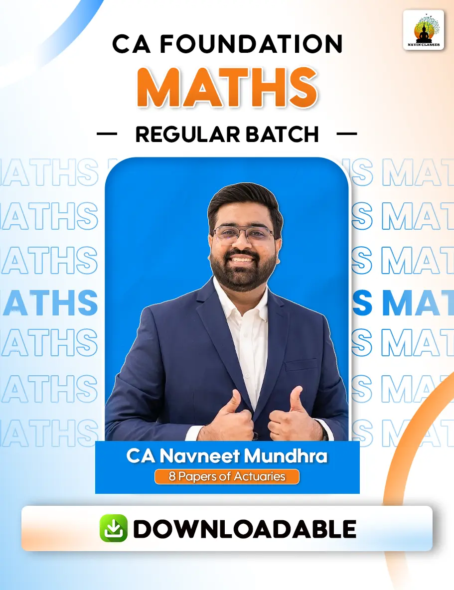 CA Foundation Mathematics - Regular Course