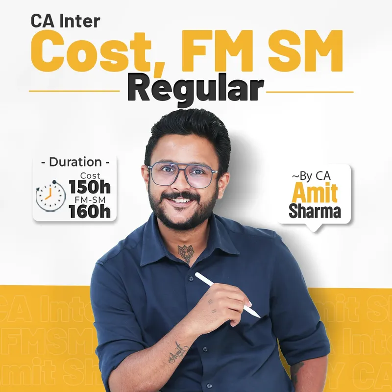 CA Inter Cost and Management Accounting by CA Amit Sharma