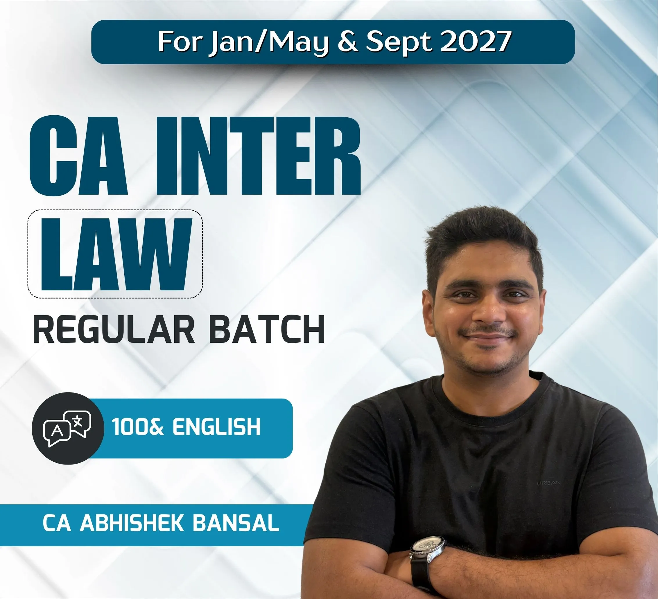 CA Inter Law English Regular Batch For Jan 27 May 27 Sept 2027