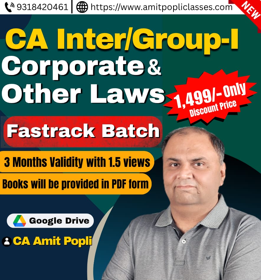 CA INTER LAW FAST-TRACK BATCH