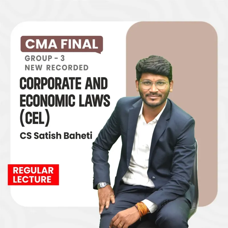 CMA Final Corporate & Economic Law By CS Satish Baheti