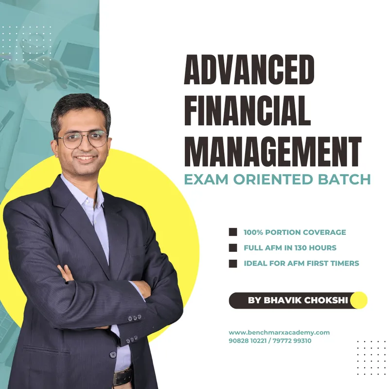 CA Final Advanced Financial Management by CA Bhavik Chokshi