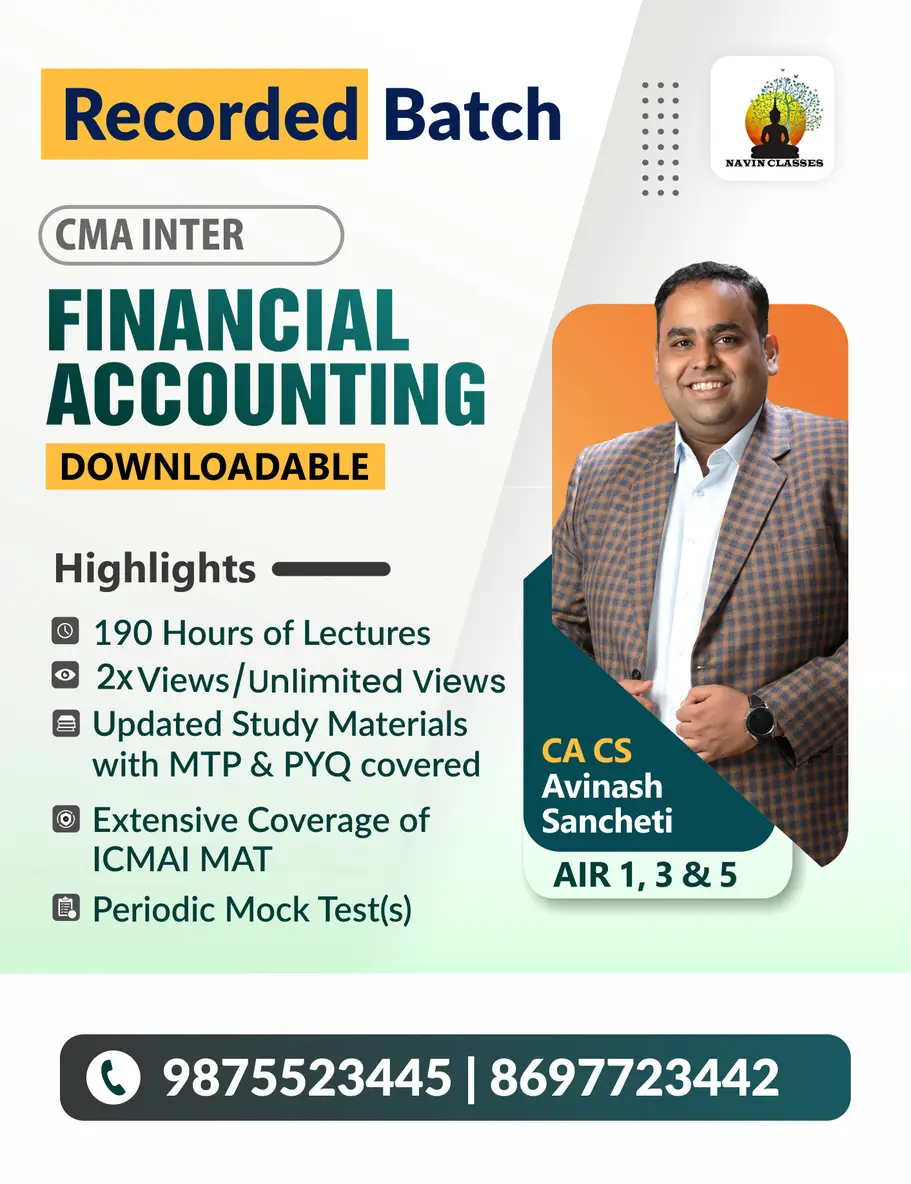 CMA Inter Financial Accounting