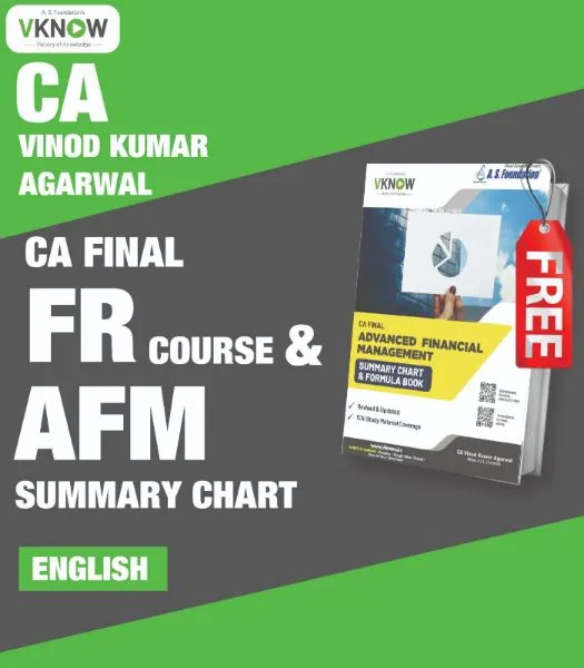 CA Final Financial Reporting (FR) Regular Lectures & AFM Summary Chart (English) by CA Vinod Kumar Agarwal