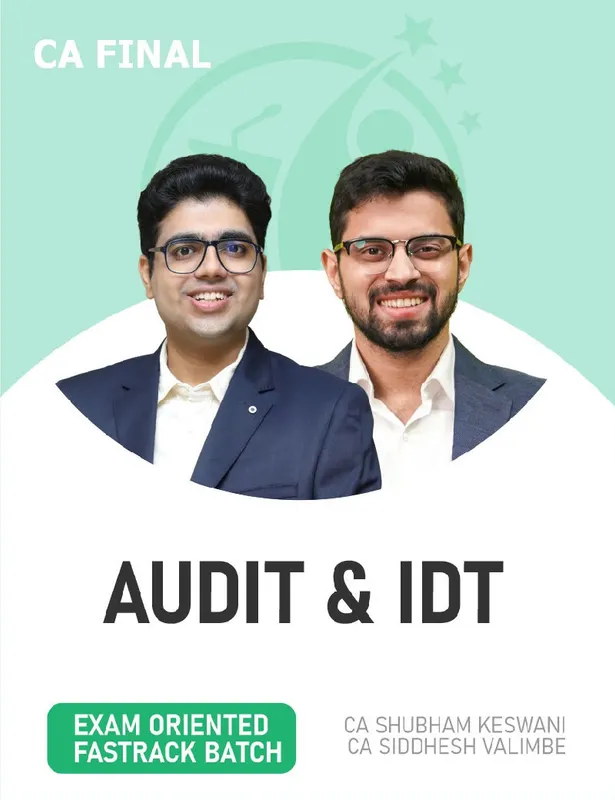 CA Final Indirect Tax & Audit (Exam Oriented - Fastrack Batch) For Nov 26 Exams and Onwards