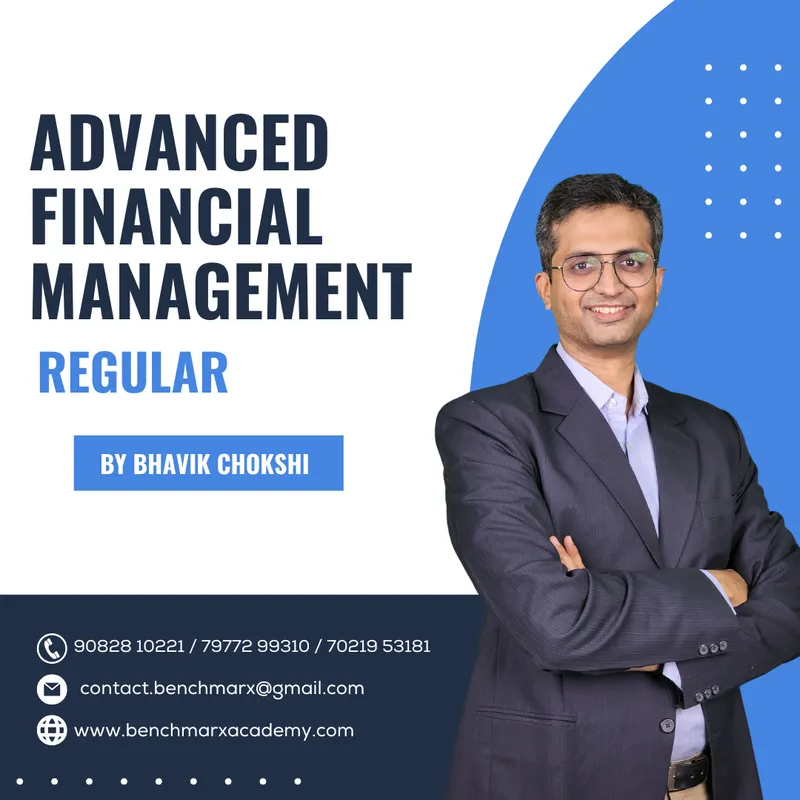 CA Final Advanced Financial Management by CA Bhavik Chokshi