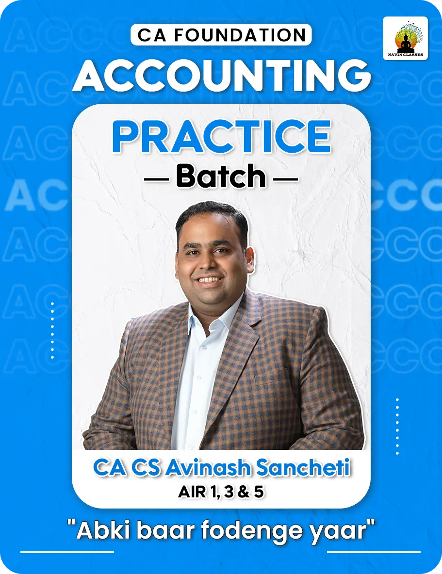 CA Foundation Accounts Practice Batch Sep'26