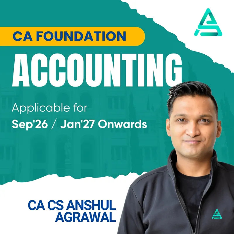 CA Foundation – Accounting