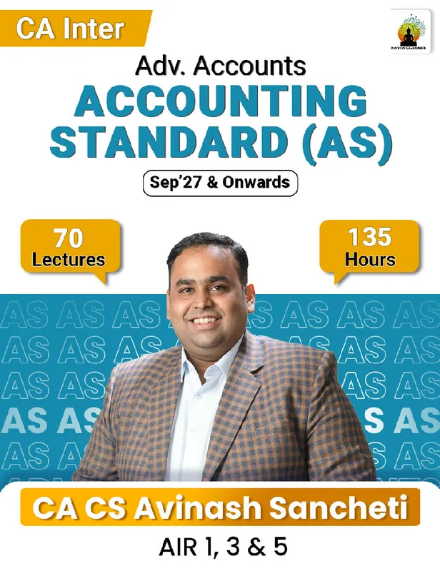 CA Inter Advanced Accounts Accounting Standard (AS) - Regular Batch