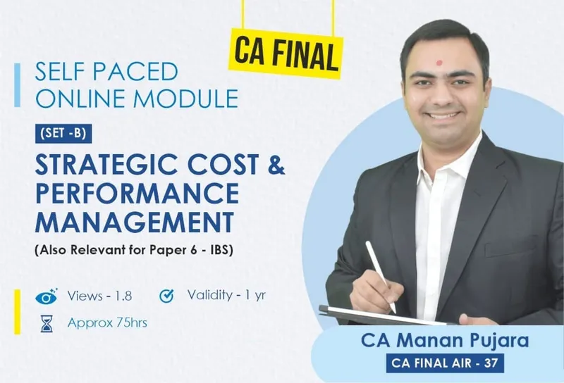 CA Final Set B - SCPM- Fast track Batch