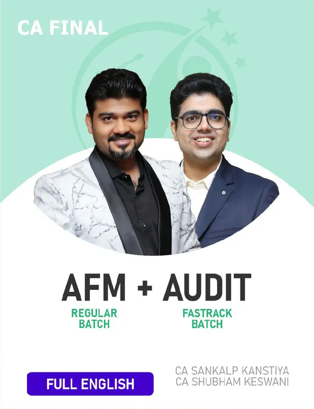 CA Final AFM (Regular) & Audit (Exam Oriented-Fastrack) Combo For Nov 26 Exams - Full English