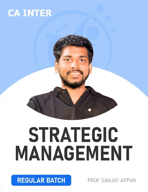 CA Inter Strategic Management by Prof. Sanjay Appan