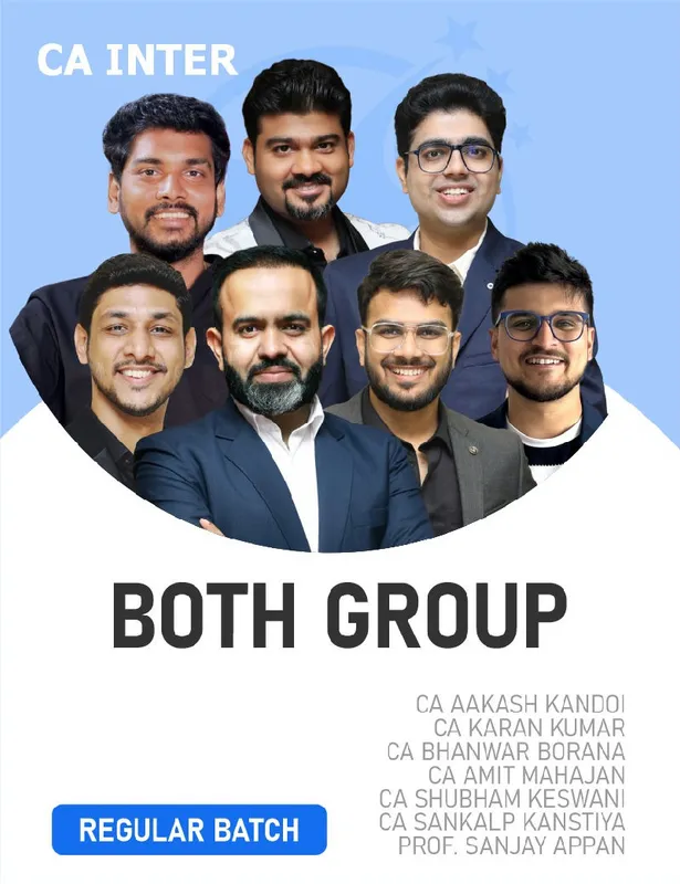 CA Bhanwar Borana, CA Shubham Keswani, CA Aakash Kandoi, CA Karan Kumar, CA Sankalp Kanstiya, CA Amit Mahajan, Prof. Sanjay Appan