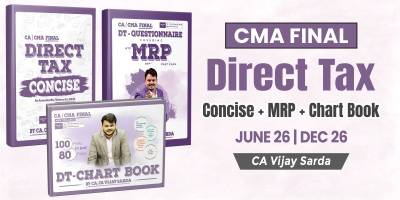 CMA Final Direct Tax Books Set By CA Vijay Sarda