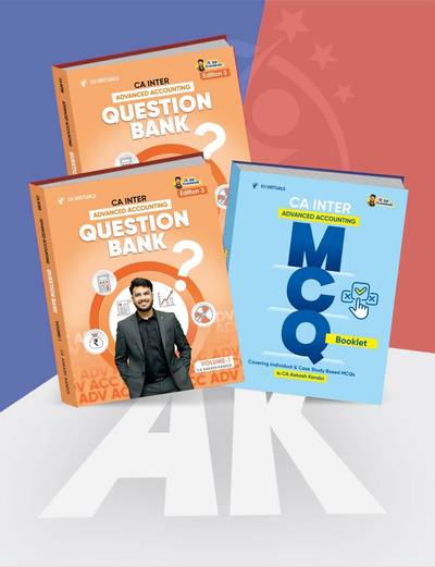 CA Inter Advanced Accounting Question Bank & MCQ Book By CA Aakash Kandoi Applicable For Sep 26 & Onwards