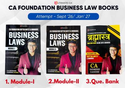 Combo 3 Books | Module 1 | Module 2 | Questions Bank |Business Laws | CA Foundation New Syllabus | IGSIR |
