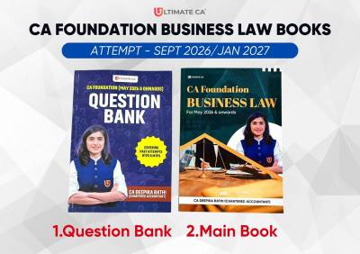 Combo 2 Books | Main Book| Question Bank | Business Laws| CA Foundation New Syllabus | CA Deepika Rathi